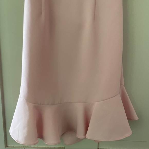 Revolve Likely Light Pink Cut Out Back Ruffle Dress - Picture 6 of 10